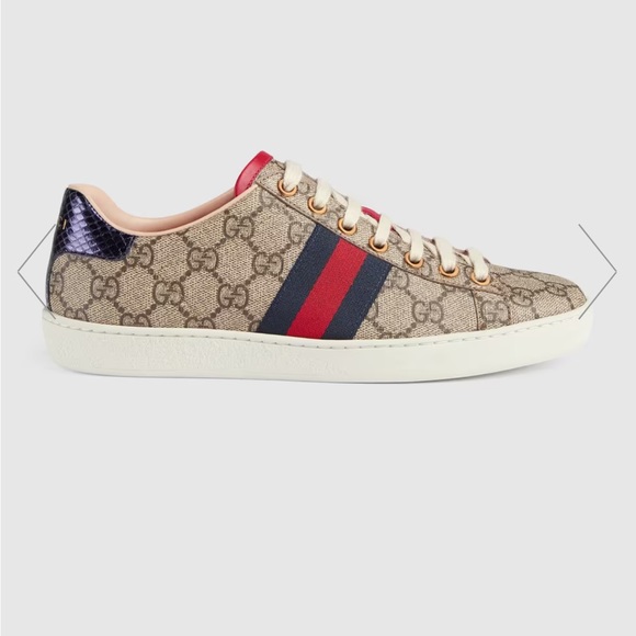 Women’s Gucci ace gg supreme sneaker size 38 1/2 barely worn - Picture 1 of 5